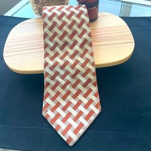 VINTAGE by Giafranco Duna Men’s Tie Brown and beige